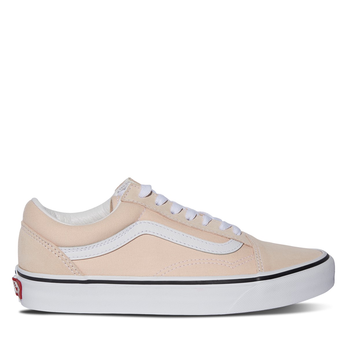 Old Skool Sneakers in Peach/White