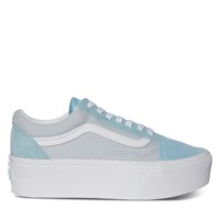 Women's Old Skool Stackform Platform Sneakers in Blue/White