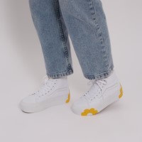 SK8-Hi Tapered Stackform Platform Sneakers in White/Yellow Alternate View
