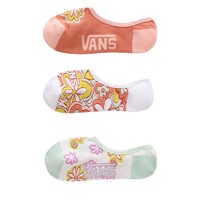 Three Pack Floral Psychedelic Canoodle Socks in Pink/Yellow/White