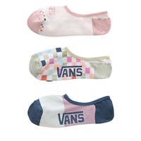 Three Pack Check Yes Canoodle Socks in Pink/Green/Blue