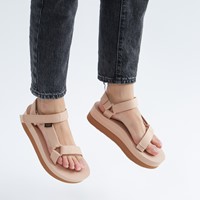 Sandales à plateforme Flatform Universale beiges pour femmes Alternate View