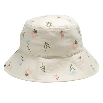 Micro Floral Bucket Hat in Beige Alternate View