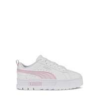 Little Kids' Mayze Platform Sneakers in White/Pink