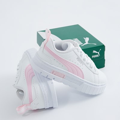 Toddler's Mayze Platform Sneakers in White/Pink Alternate View