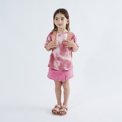 Little Kids' Vegan Arizona Sandals in Soft Pink Alternate View