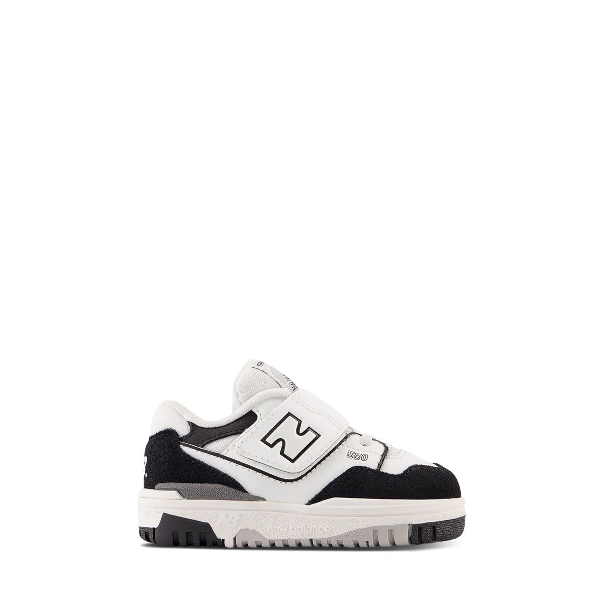 Toddler's' BB550 Sneakers in White/Black
