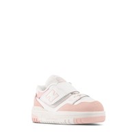Toddler's' BB550 Sneakers in White/Pink Alternate View