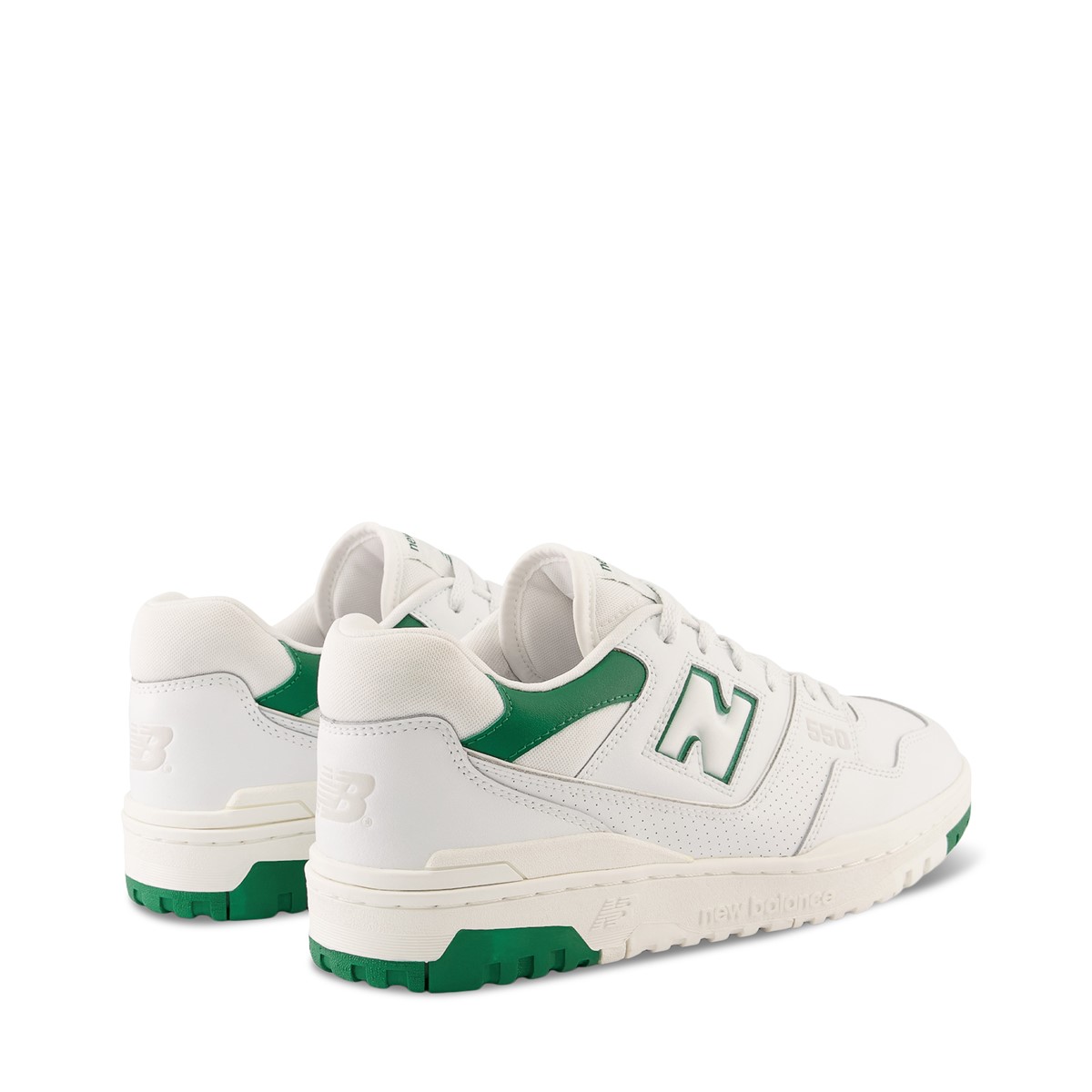 BB550 Sneakers in White/Green