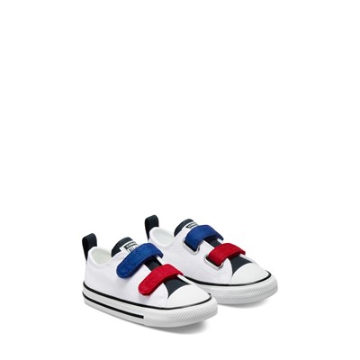 Toddler's Chuck Taylor 2V Sneakers in White/Blue/Red Alternate View
