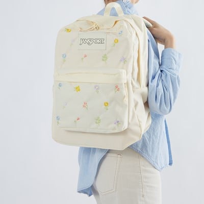 Superbreak Plus FX Backpack in Beige/Yellow/Blue/Pink Alternate View