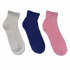 Three Pack Crew Socks in Pink/Blue/White