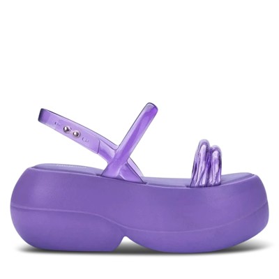 Sandales à plateforme Airbubble mauves pour femmes