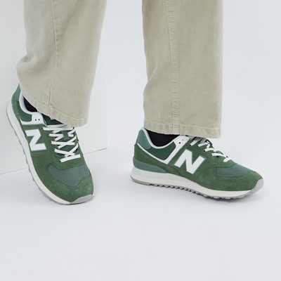 Men's 574 Sneakers in Green/White Alternate View