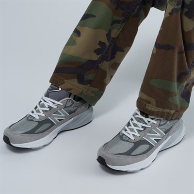 Men's Made in USA 990v6 Sneakers in Grey Alternate View