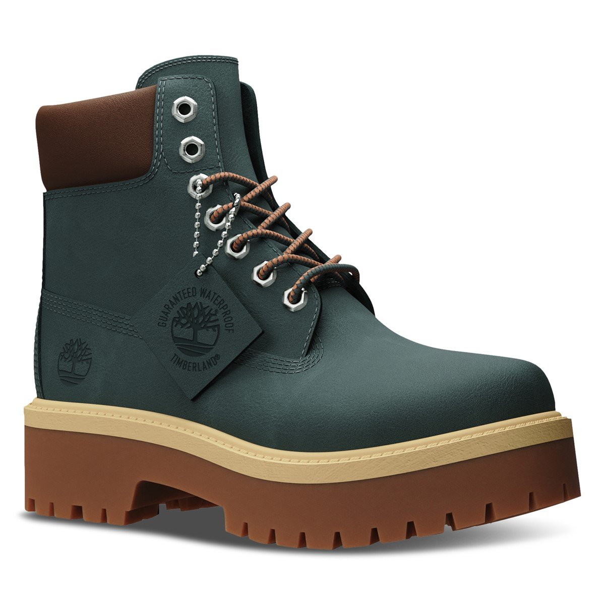 Dark green deals timberlands womens