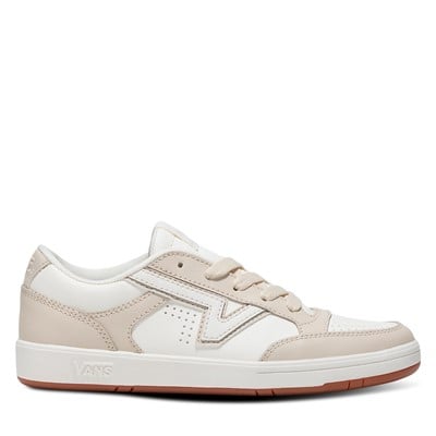 Leather Lowland CC Sneakers in Beige/White