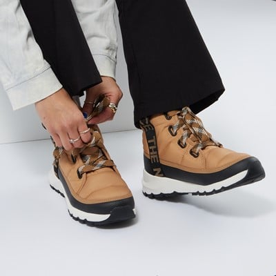 Women's ThermoBall Lace-Up Luxe Waterproof Winter Boots in Brown Alternate View