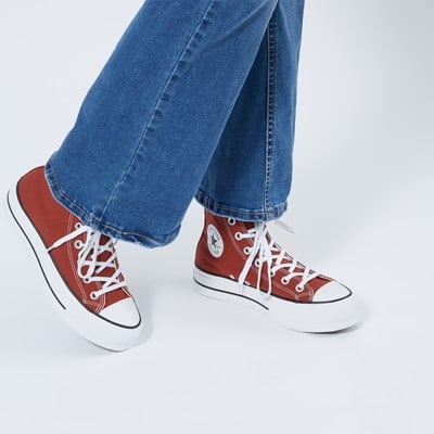 Women's Chuck Taylor Hi Sneakers in Red Alternate View