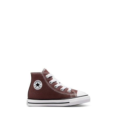 Toddler's Chuck Taylor Hi Sneakers in Chocolate