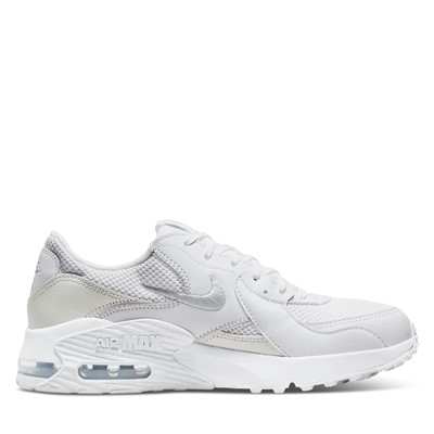 Women's Air Max Excee Sneakers in White/Silver