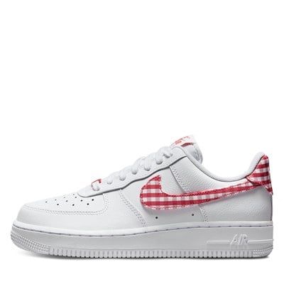 Women's Air Force 1 Sneakers in White/Red Alternate View