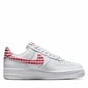 Women's Air Force 1 Sneakers in White/Red