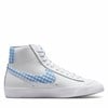 Women's Blazer Mid Sneakers in White/Blue