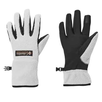 Helvetia Sherpa Gloves in White/Black
