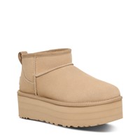 Women's Classic Ultra Mini Platform Boots in Beige | Little