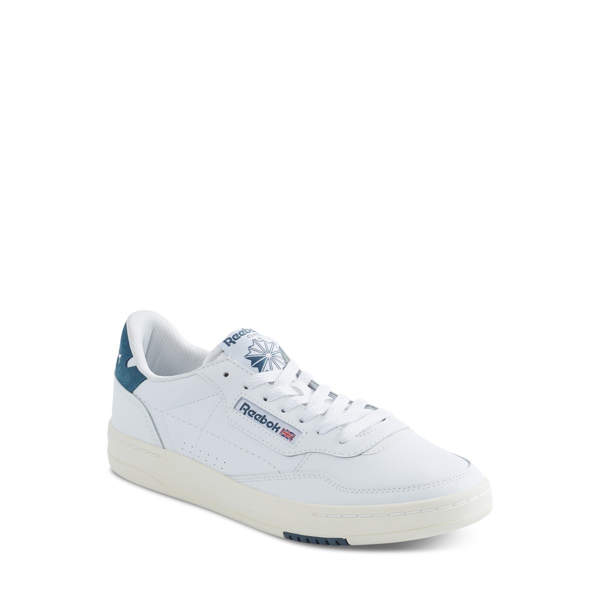 Men's Court Peak Sneakers in White/Blue/Chalk | Little Burgundy