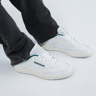 Men's Club C 85 Sneakers in White/Grey/Green Alternate View