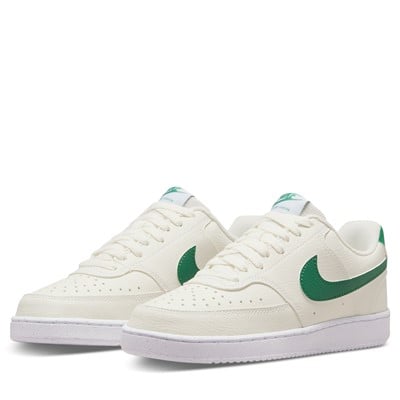 Women's Court Vision Low Sneakers in Off-White/Green Alternate View