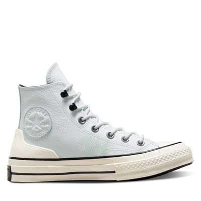 Women's Chuck 70 Leather Hi Sneakers in Blue/White