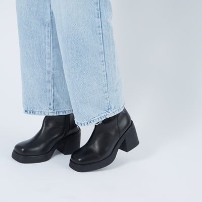 Women's Jemma Heeled Boots in Black Alternate View
