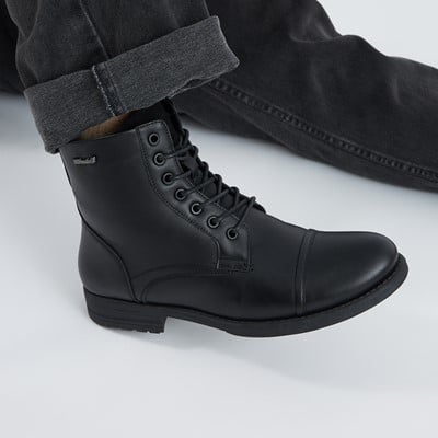 Men's Samuel Lace-Up Boots in Black Alternate View