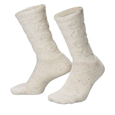 Everyday Plus Crew Socks in Off-White