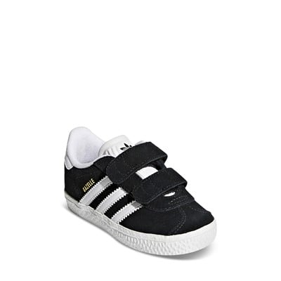 Toddler's Gazelle Sneakers in Black/White Alternate View