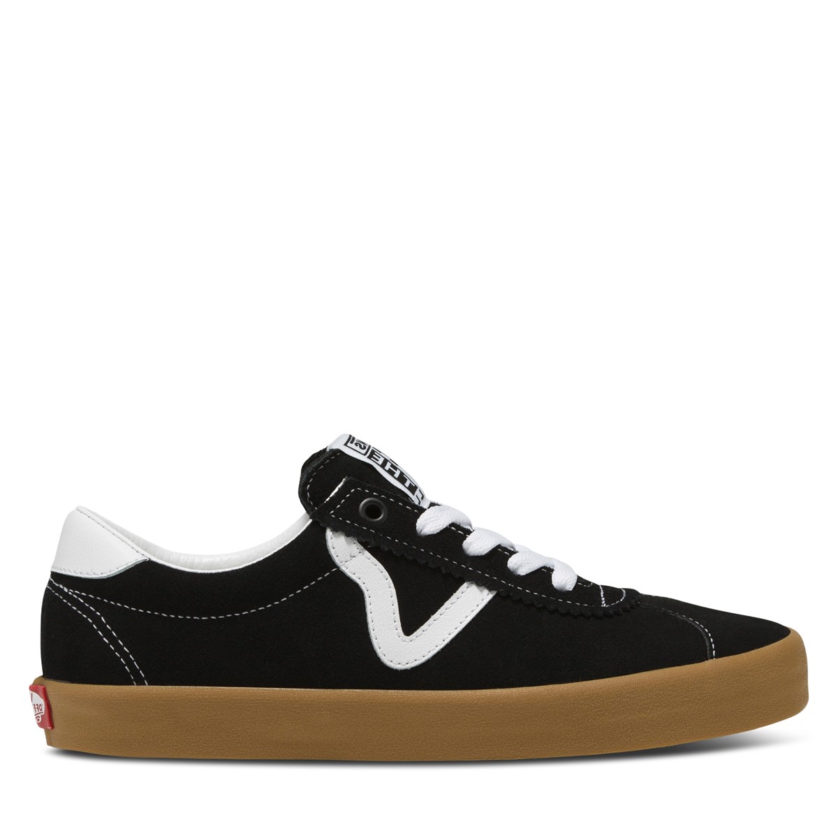 Sports Low Sneakers in Black/White/Gum
