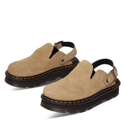 サンダル・ミュール DR.MARTENS Women Sandals 31657001 BLACK Black Dr. Martens Zebzag Suede Casual Slingback Platform Mules in