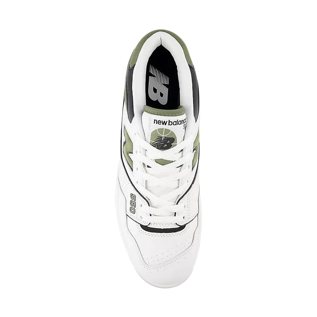 Men's BB550 Sneakers in White/Olive | Little Burgundy