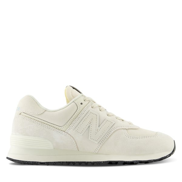 New Balance Women's 574 Sneakers White Os, Suede