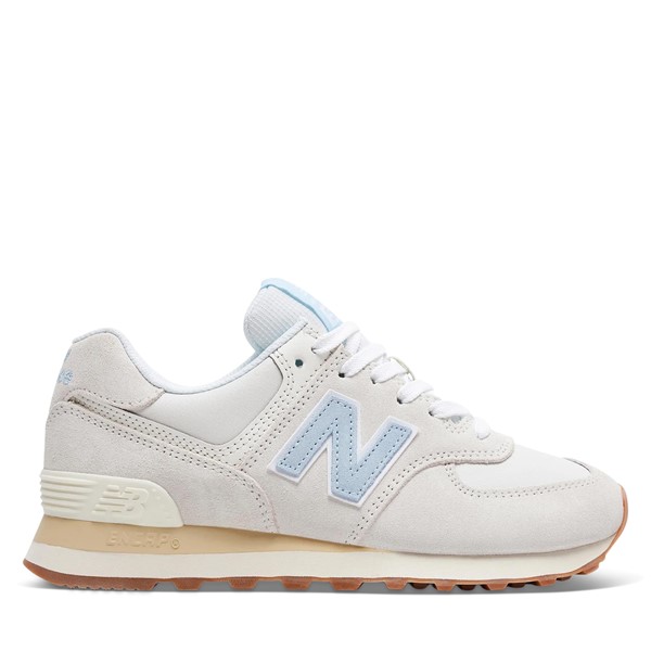 New Balance Womens 574 Sneakers Gray/Blue, Suede
