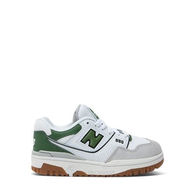 Little Kids' BB550 Sneakers in White/Green/Grey