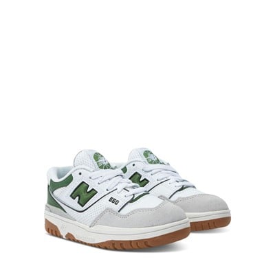 Little Kids' BB550 Sneakers in White/Green/Grey Alternate View