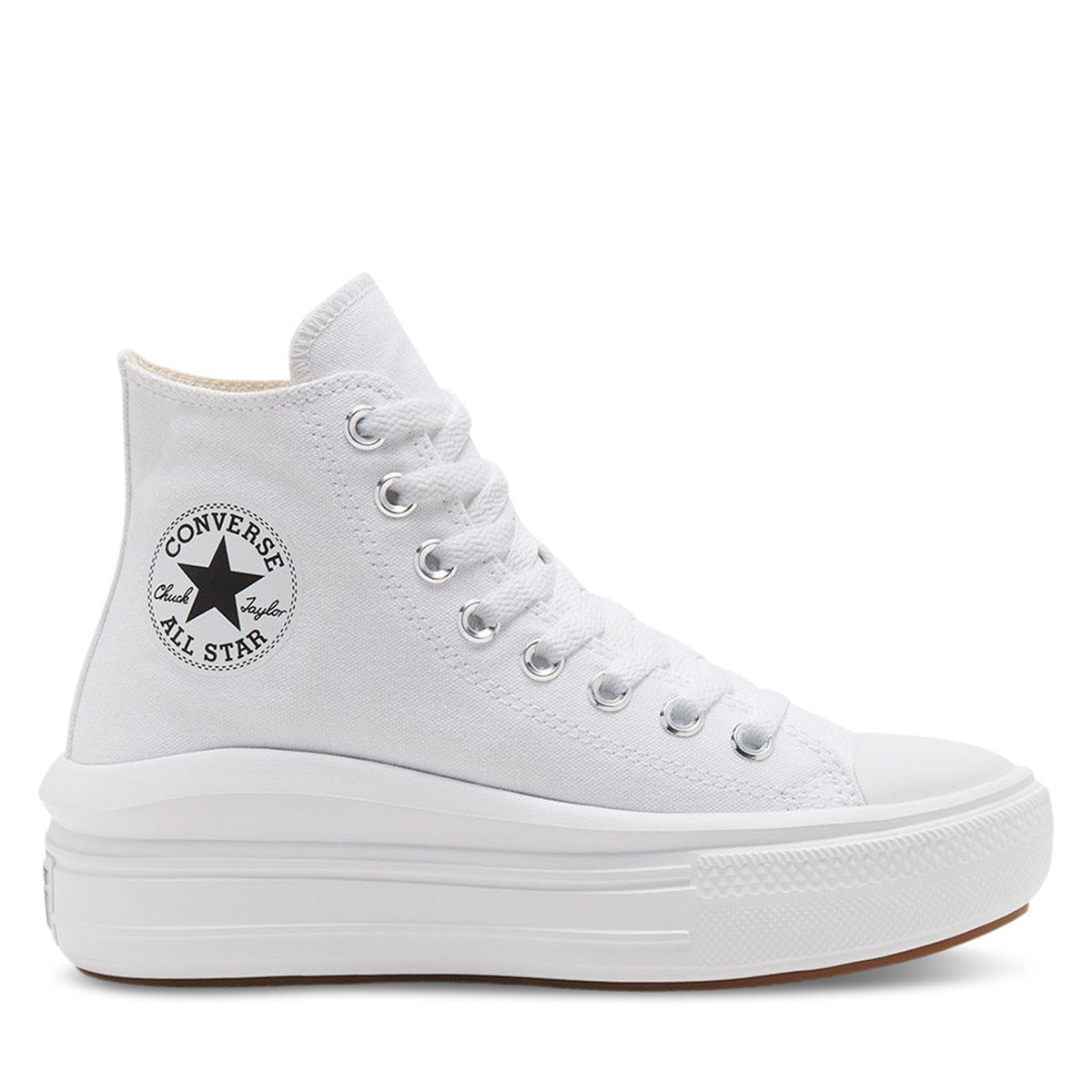 Baskets Chuck Taylor All Star Move Hi blanches pour femmes