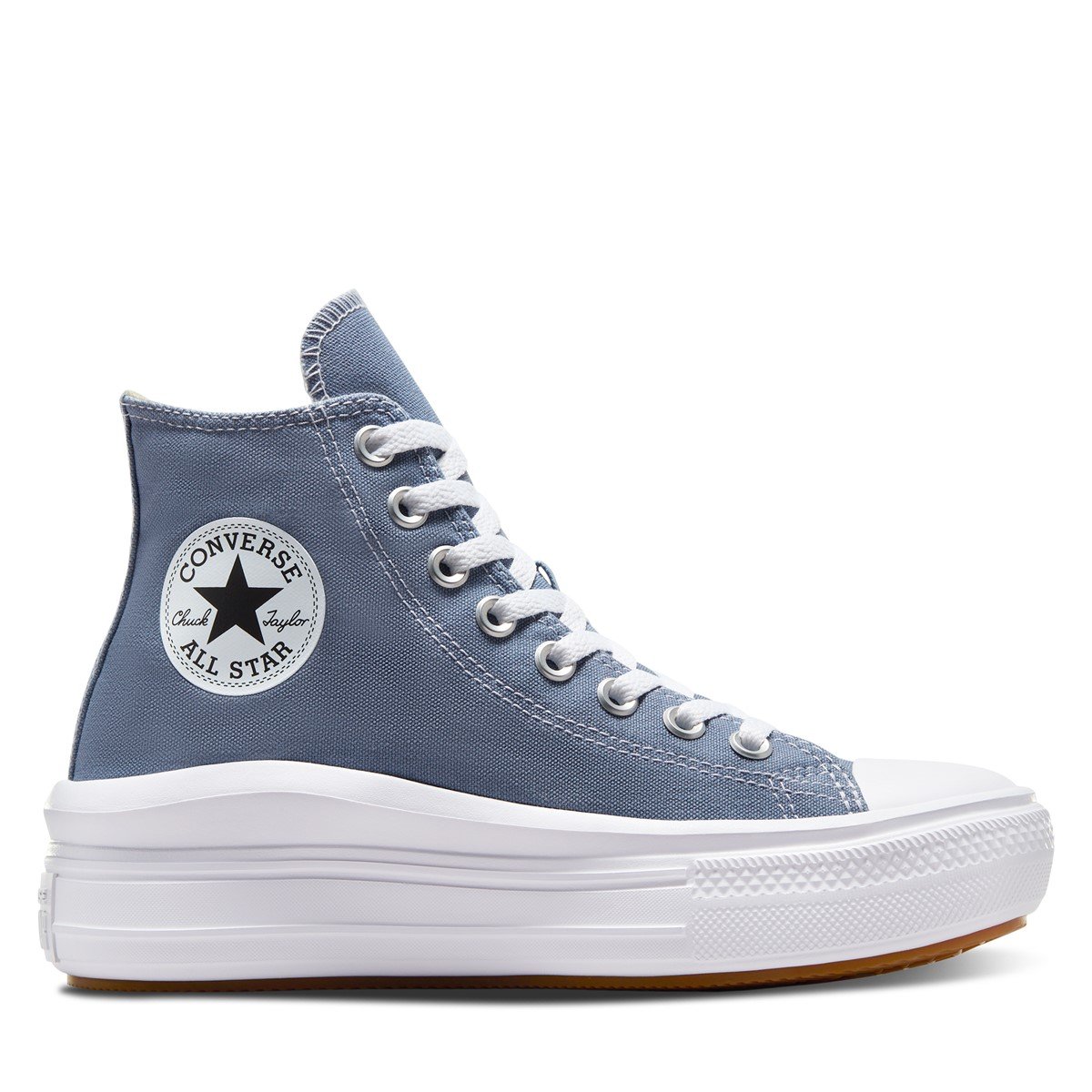 Women's Chuck Taylor All Star Move Hi Sneakers in Grey Blue