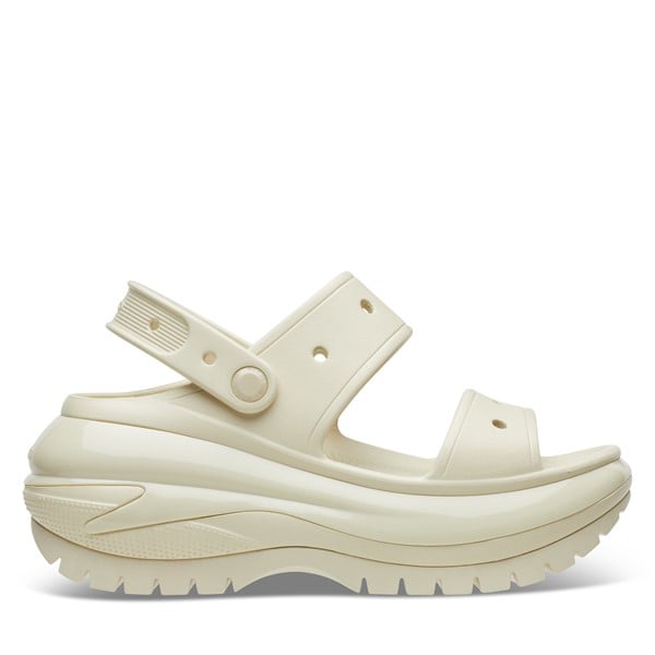 Sandales à plateforme Mega Crush ivoire pour femmes en Blanc Os, taille - Crocs | Little Burgundy Shoes