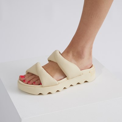 Alternate view of Women's Twist Slide Sandals in Honey
