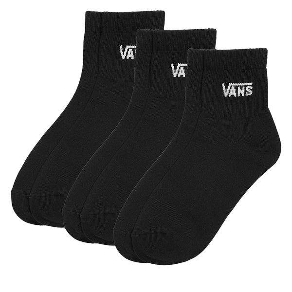 Paquet de 3 paires de chaussettes classiques mi-mollet noires - Vans | Little Burgundy Shoes